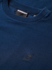 Superdry Blue Blank Oversized T-Shirt - Image 4 of 5