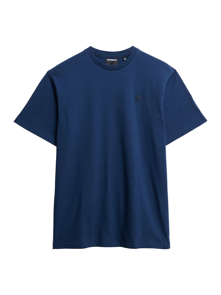 Superdry Blue Blank Oversized T-Shirt - Image 5 of 5 Superdry Blue Blank Oversized T-Shirt - Image 5 of 5