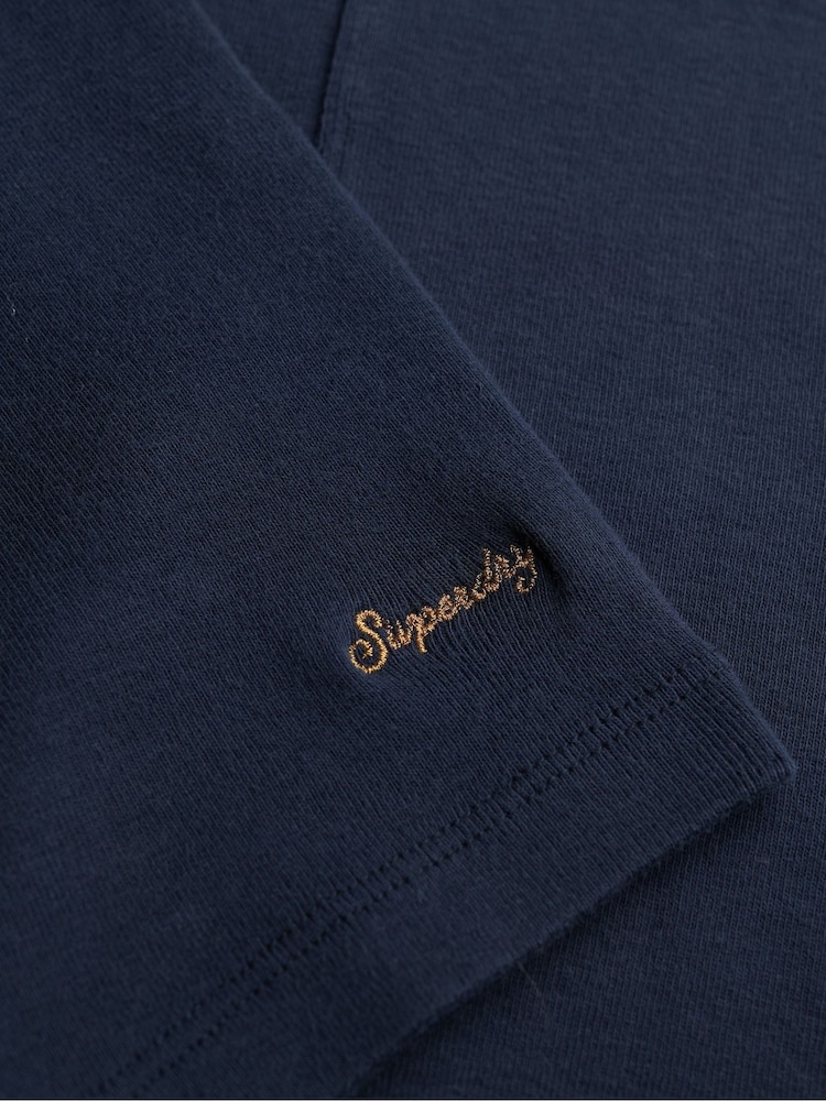 Superdry Blue Athletic Essential T-Shirt - Image 6 of 6
