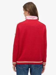 Superdry Red Relaxed Stripe Knitted Jumper - Image 2 of 5