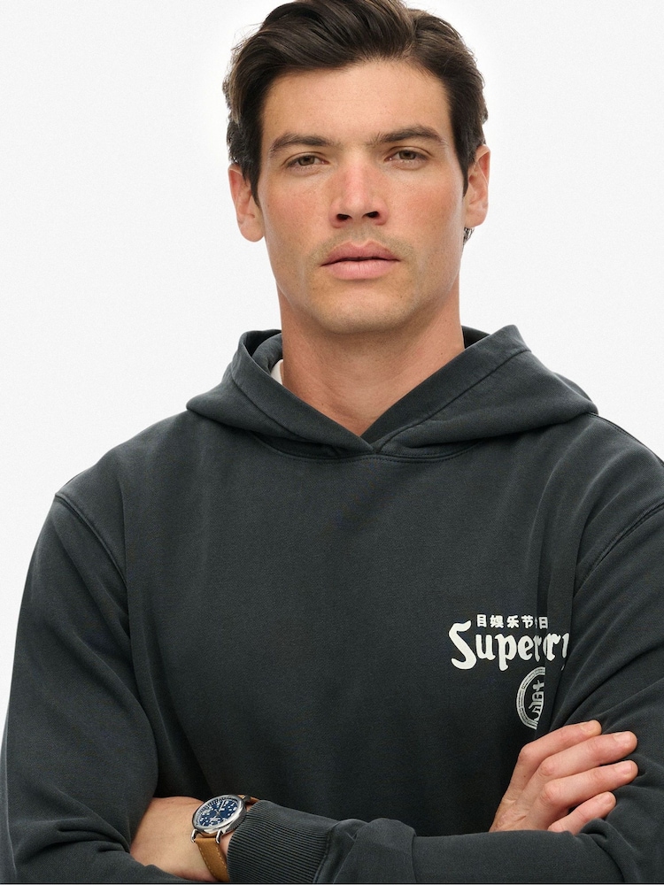 Superdry Tokyo Narrative Loose Hoodie - Imagem 2 de 7
