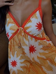 Never Fully Dressed Yellow Sun 100% Cotton Slip Dress - Image 6 of 9