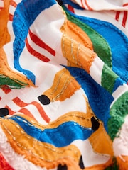 Never Fully Dressed Cream Banana Stripe Playsuit - Image 5 of 6