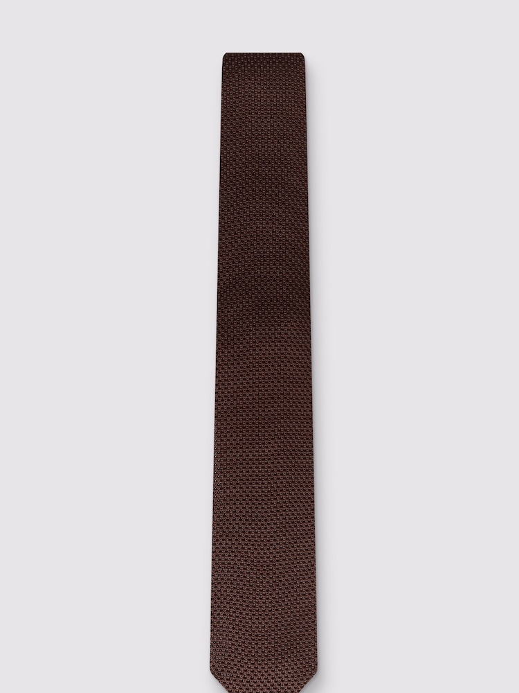 Antique Rogue Brown Knitted Tie - 6.5Cm - Image 1 of 2 Antique Rogue Brown Knitted Tie - 6.5Cm - Image 1 of 2
