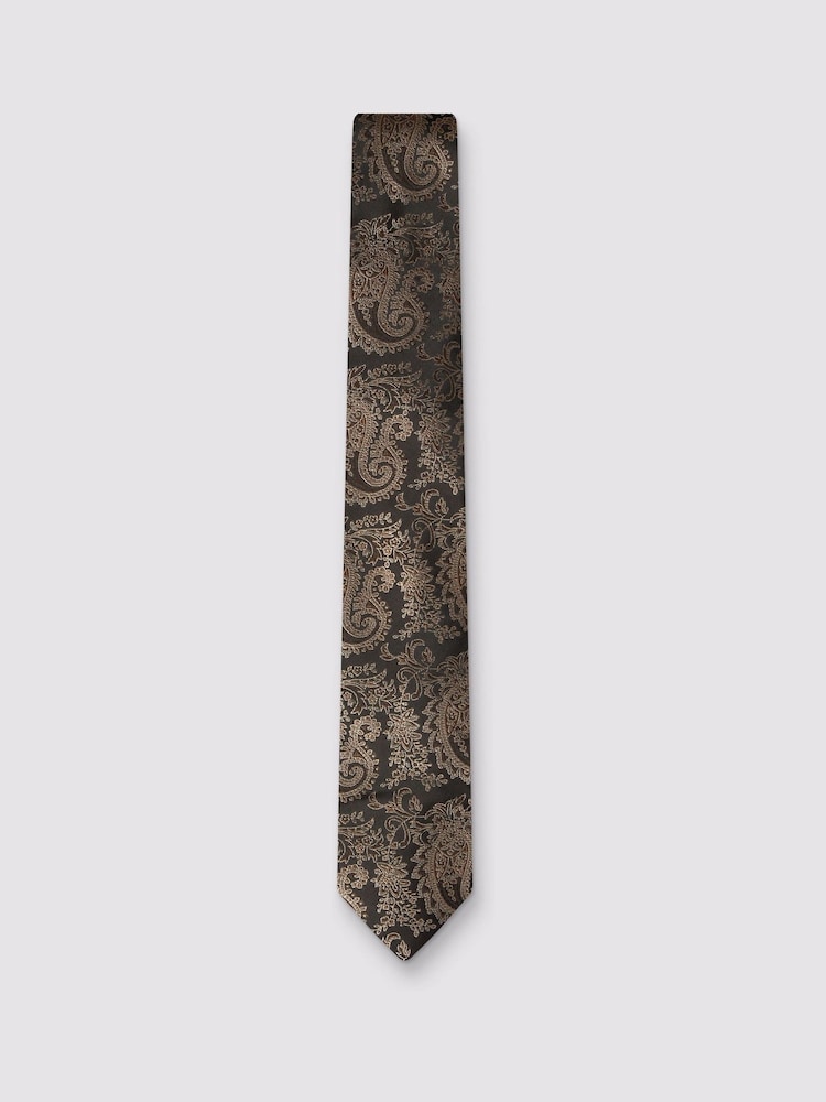 Antique Rogue Brown Paisley Tie - Image 1 of 2