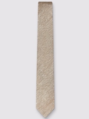 Antique Rogue Natural Plain Linen Blend Tie - Image 1 of 1