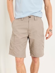 FatFace Burley light grey Lightweight Cargo Shorts - Image 1 of 4