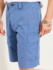 FatFace Burley Blue Lightweight Cargo Shorts - Image 1 of 5