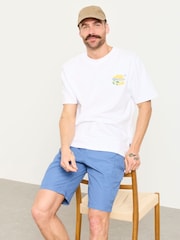 FatFace Burley Blue Lightweight Cargo Shorts - Image 4 of 5