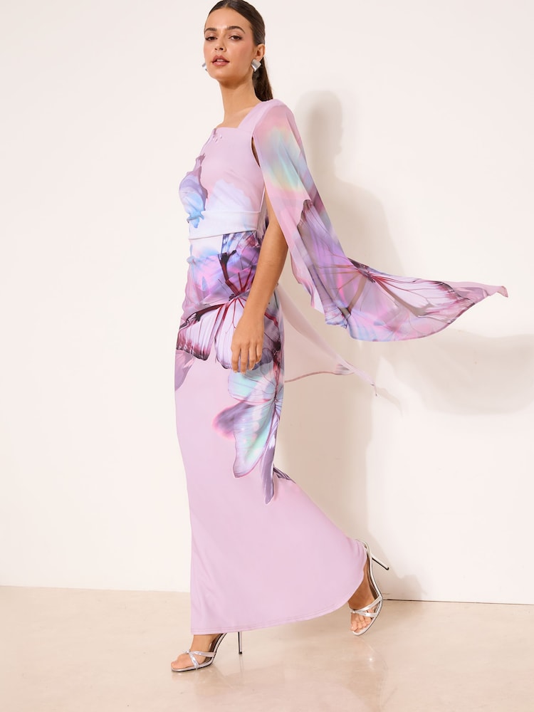 long sleeve lilac maxi dress Buy Lipsy Lilac Purple Asymmetric Neckline Long Sleeve Maxi Dress from Next  USA