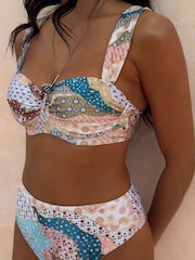 Never Fully Dressed Morocco High Shine Padded Underwired Bikini Top - Image 2 of 5