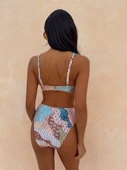 Never Fully Dressed Morocco High Shine Padded Underwired Bikini Top - Image 3 of 5