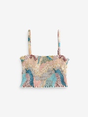 Never Fully Dressed Morocco High Shine Shirred Tankini - Image 1 of 3