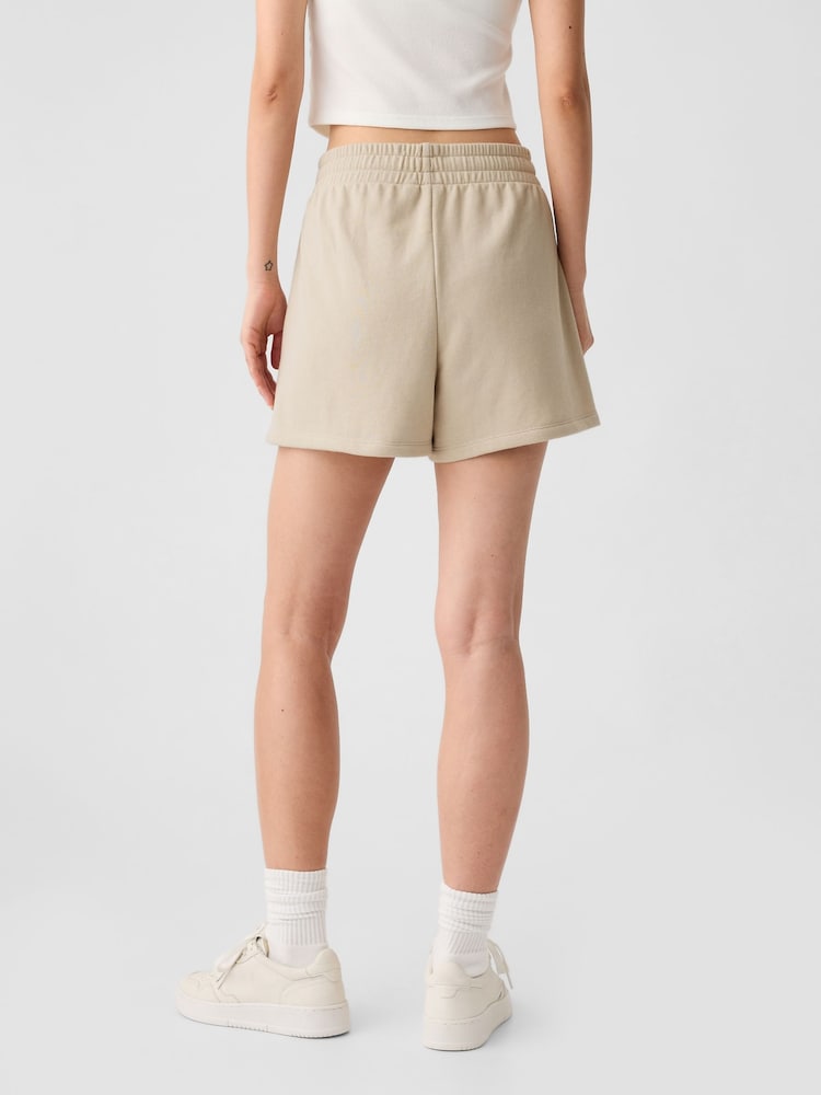 Gap Beige Pull On Logo Shorts - Image 2 of 5