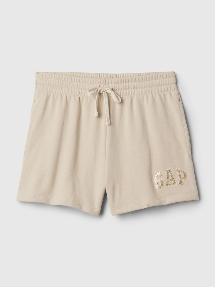 Gap Beige Pull On Logo Shorts - Image 5 of 5
