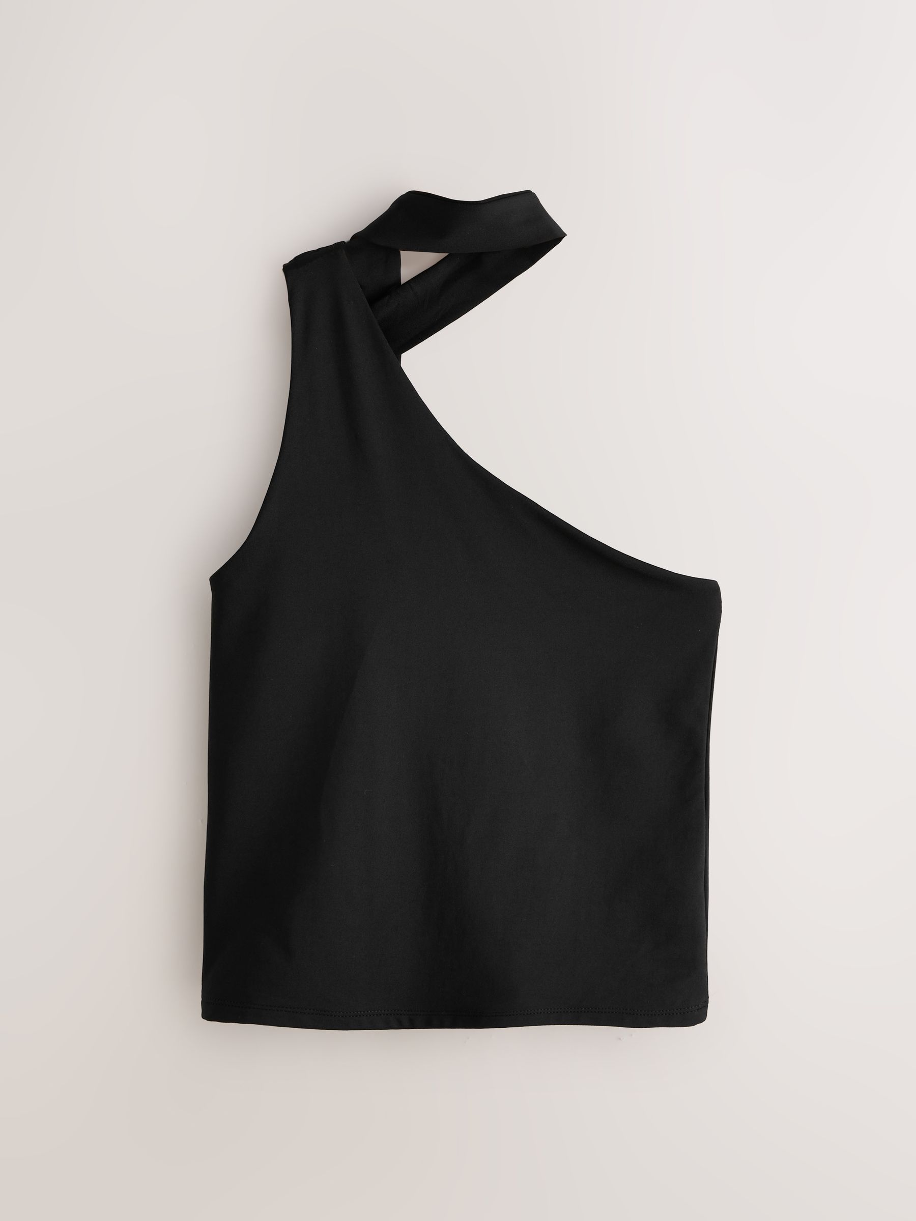 Buy Black Soft Touch Slinky Scarf Neck Top from the Next UK online