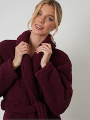 Threadbare Red Borg Dressing Gown - Image 4 of 4