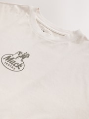Ecru White Mack Trucks Relaxed Fit T-Shirt - Image 10 of 10