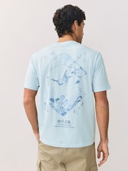 Blå/Navy/Vit - T-shirt med artistlicens - Bild 3 av 3