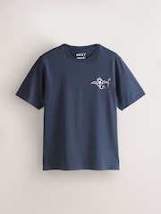 Blue/Navy/White Artist T-Shirt - Image 5 of 14