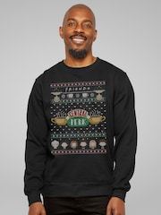 All + Every Black Friends Christmas Central Perk Sweatshirt - Image 1 of 4