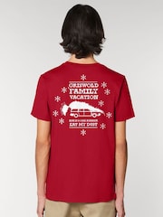 All + Every Red National Lampoon's Christmas Vacation Griswold Family Back Print T-Shirt - Image 1 of 4