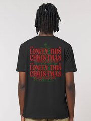 All + Every Black It'll Be Lonely This Christmas Lyrics Mud Back Print T-Shirt - Image 1 of 4