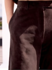 Ro&Zo Brown Suede Wide Leg Trousers - Image 3 of 3