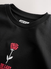 Schädel, Schwarz - Bequeme Passform - Schweres T-Shirt mit Grafikdruck - Bild 7 von 9