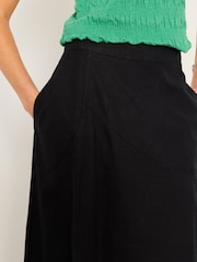 FatFace Skye Black Midi Skirt - Image 4 of 6