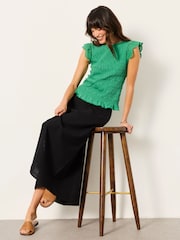 FatFace Skye Black Midi Skirt - Image 5 of 6