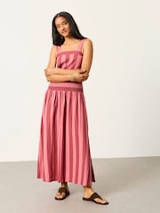 FatFace Kit Rust Red Midi Skirt - Image 4 of 6