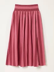 FatFace Kit Rust Red Midi Skirt - Image 6 of 6