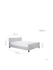 Birlea Grey Stratus Bed - Image 6 of 8