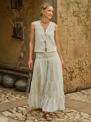 Φούστα FatFace με κοψίματα και Maxi Φούστα - Εικόνα 1 από 7