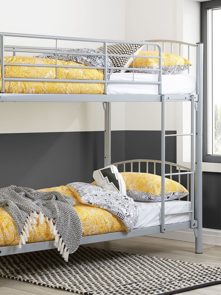 Birlea Silver Corfu Bunk Bed - Image 1 of 6
