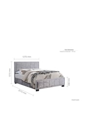 Birlea Grey Hannover Bed - Image 8 of 9