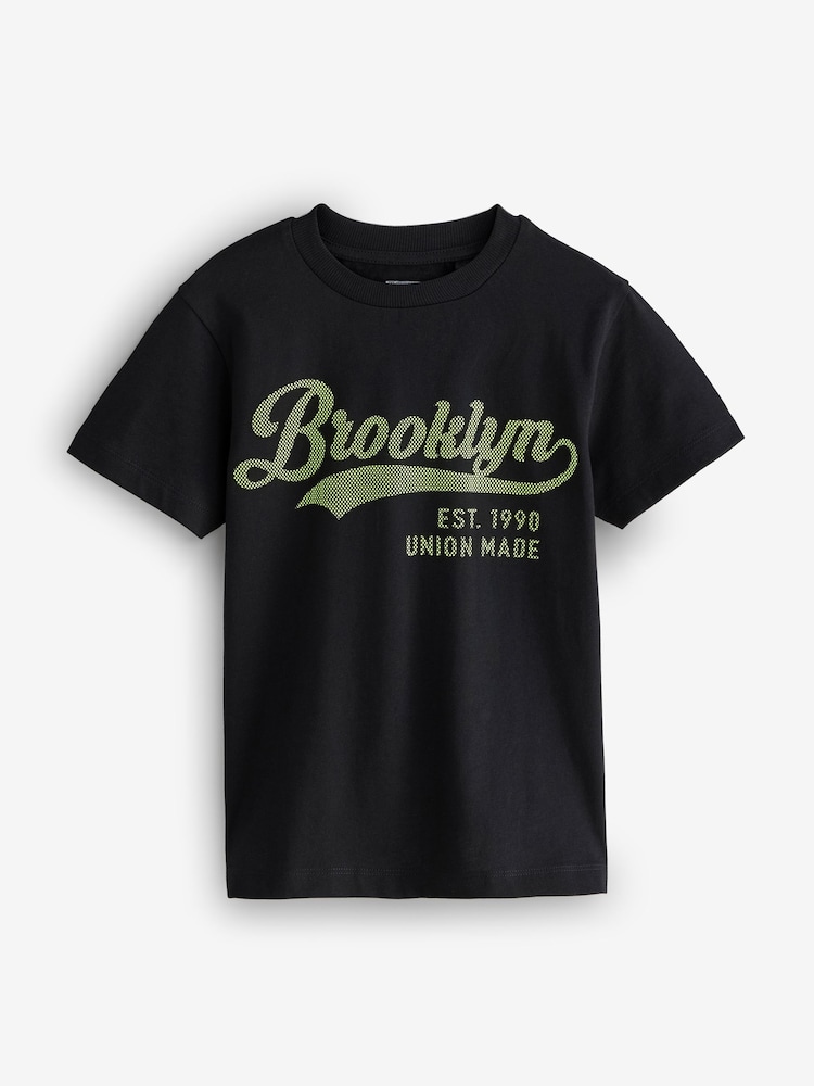 Green/Black Brooklyn Graphic T-Shirt - Image 1 of 1
