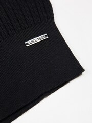 Luke 1977 Dawlish Knitted Black Polo Shirt - Image 6 of 6