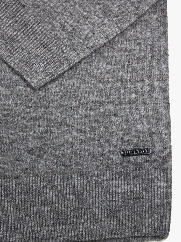 Luke 1977 Kingsbridge Mid Mrl Grey Polo Shirt - Image 7 of 7
