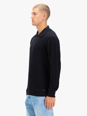 Luke 1977 Lifton Black Quarter Zip Knitted Jumper - Image 4 of 7