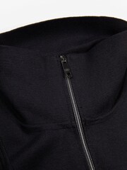 Luke 1977 Lifton Black Quarter Zip Knitted Jumper - Image 7 of 7