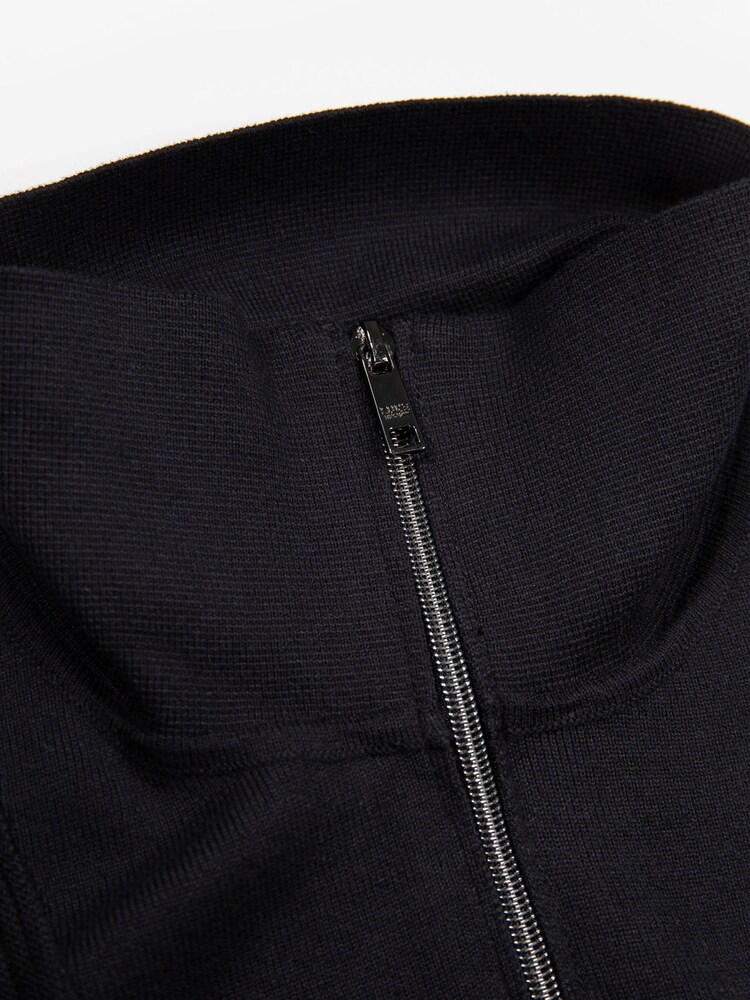 Luke 1977 Lifton Black Quarter Zip Knitted Jumper - Image 7 of 7 Luke 1977 Lifton Black Quarter Zip Knitted Jumper - Image 7 of 7