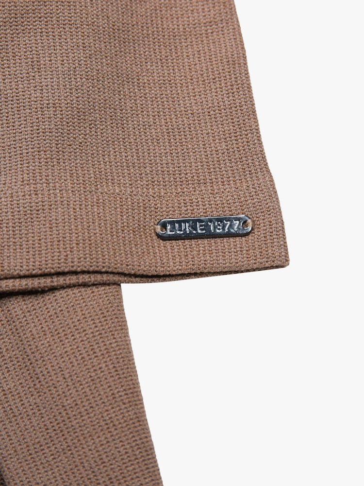 Luke 1977 Masaya Brown Polo Shirt Hardnut - Image 6 of 6 Luke 1977 Masaya Brown Polo Shirt Hardnut - Image 6 of 6