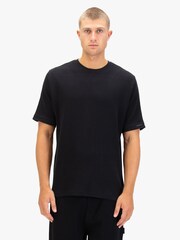 Luke 1977 Ellison Textured Black T-Shirt - Image 1 of 6