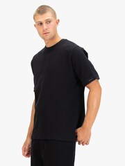 Luke 1977 Ellison Textured Black T-Shirt - Image 3 of 6