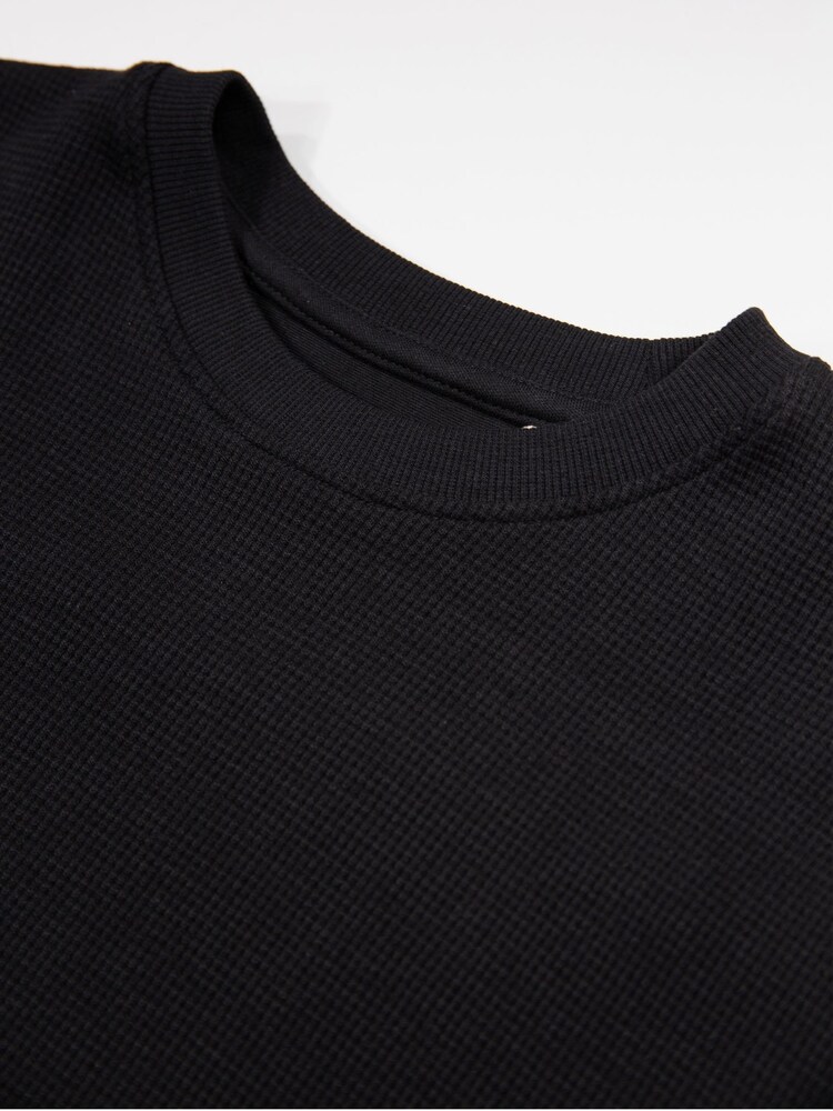 Luke 1977 Ellison Textured Black T-Shirt - Image 6 of 6 Luke 1977 Ellison Textured Black T-Shirt - Image 6 of 6