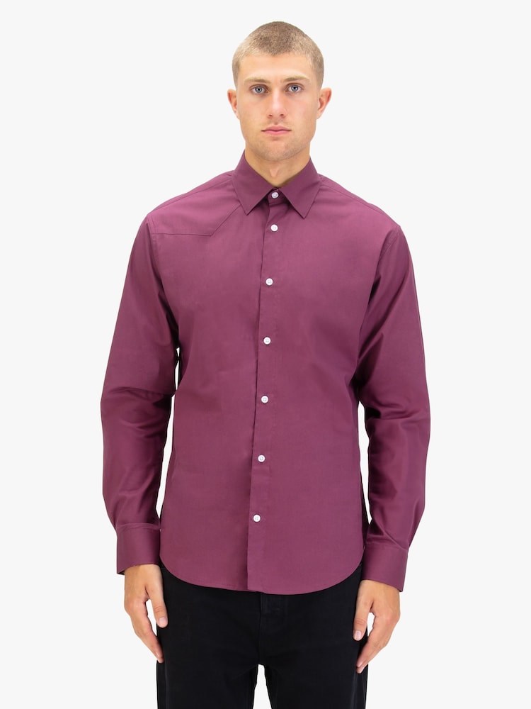Luke 1977 Triple Crown Shirt Mauve Wine - Image 1 of 7 Luke 1977 Triple Crown Shirt Mauve Wine - Image 1 of 7