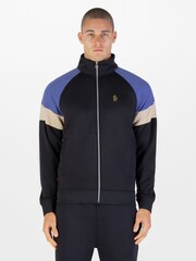Luke 1977 Kas 3 Zip Black Sweatshirt Future Dusk - Image 1 of 8
