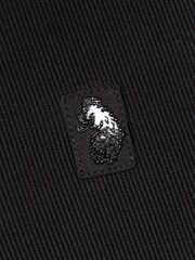 Luke 1977 Penrith Zip Neck Black Polo Shirt - Image 7 of 7